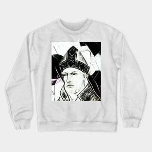 St. Augustine Black And White Portrait | St. Augustine Artwork 3 Crewneck Sweatshirt